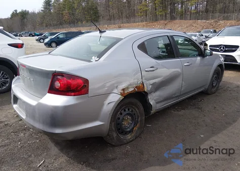 2013 Dodge Avenger Se from USA, damaged, VIN 1C3CDZAB0DN594298